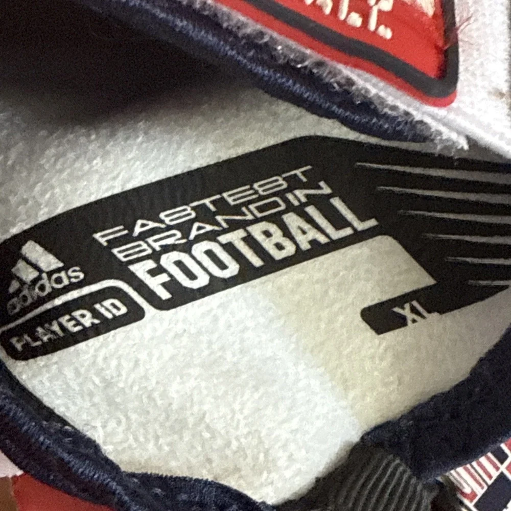 Adidas Adult Adizero USA‎ Football Gloves Mens XLarge Rd/Wht/BL. AF1752 Flag